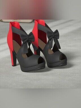 GATUXUS Open Toe Women Platform High Heel Shoes Bows Strappy Sandals